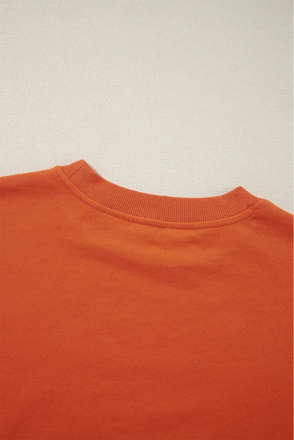 Smoke Green Plain Drop Shoulder Crewneck Pullover Sweatshirt eAura