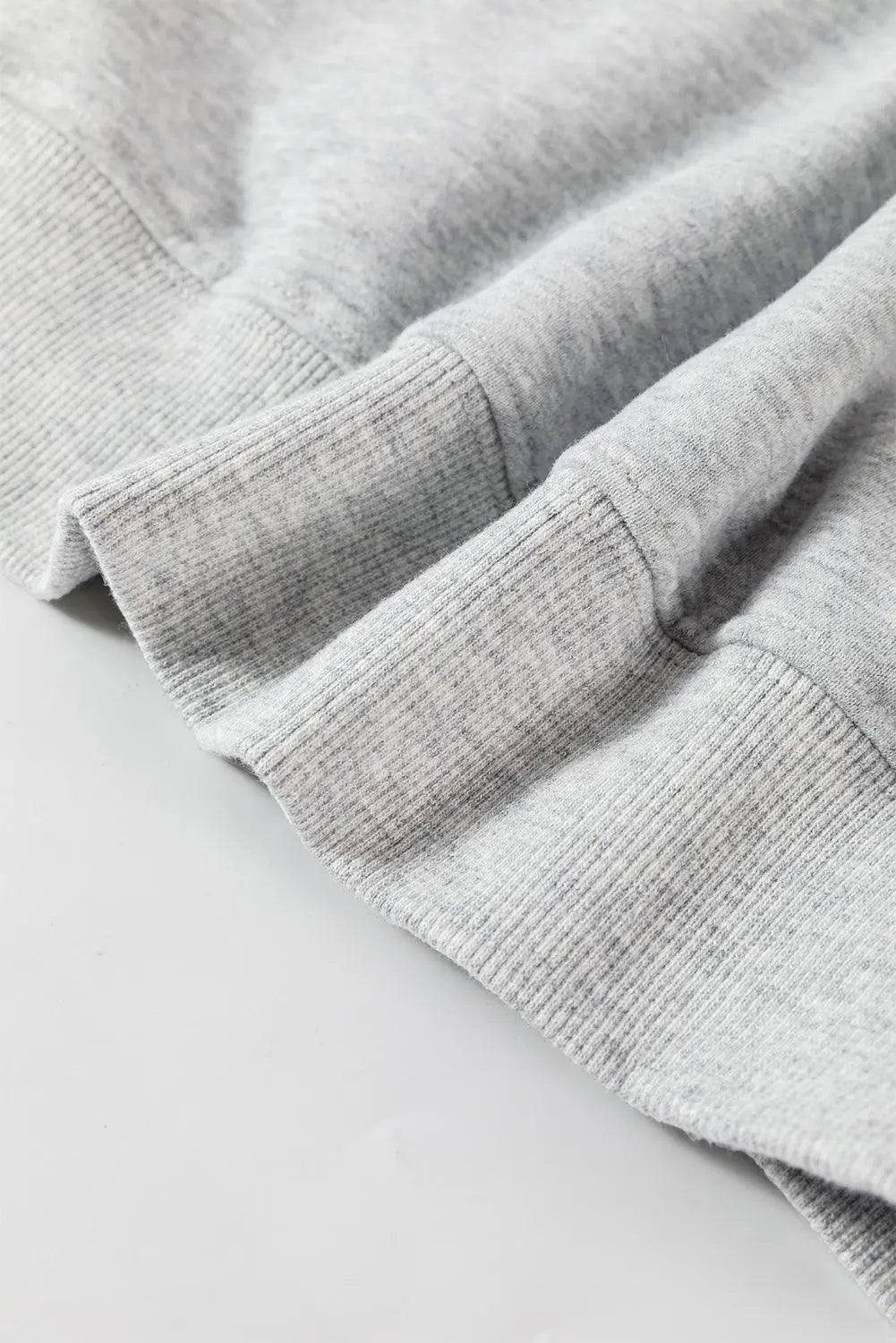 Smoke Green Plain Drop Shoulder Crewneck Pullover Sweatshirt eAura