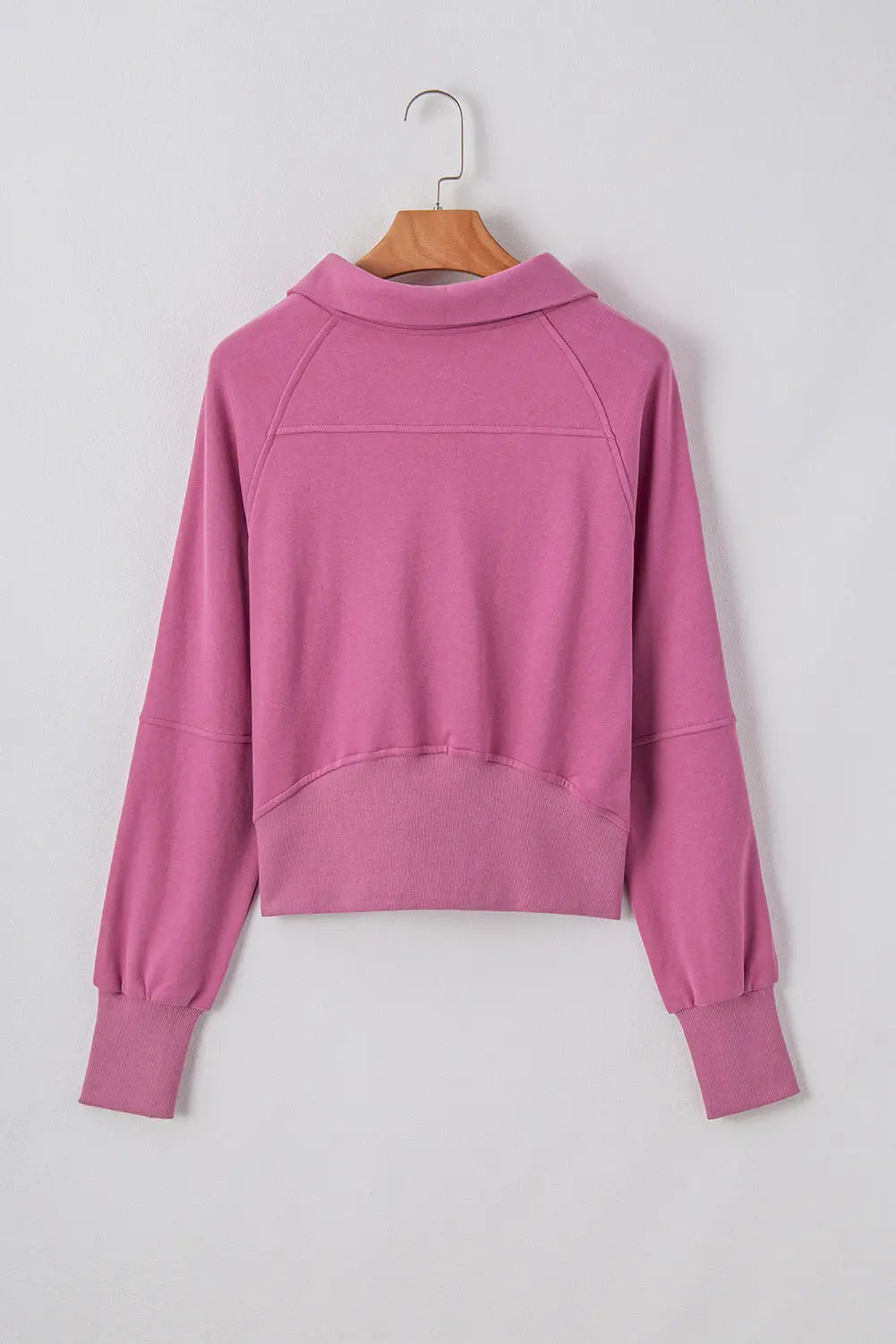 Valerian Quarter Zip Stand Neck Kangaroo Pocket Sweatshirt Beagle Boutique Fashion Outlet