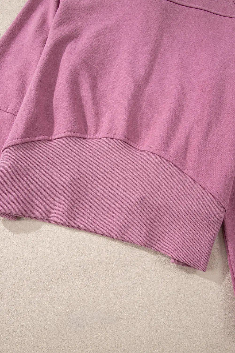 Valerian Quarter Zip Stand Neck Kangaroo Pocket Sweatshirt Beagle Boutique Fashion Outlet
