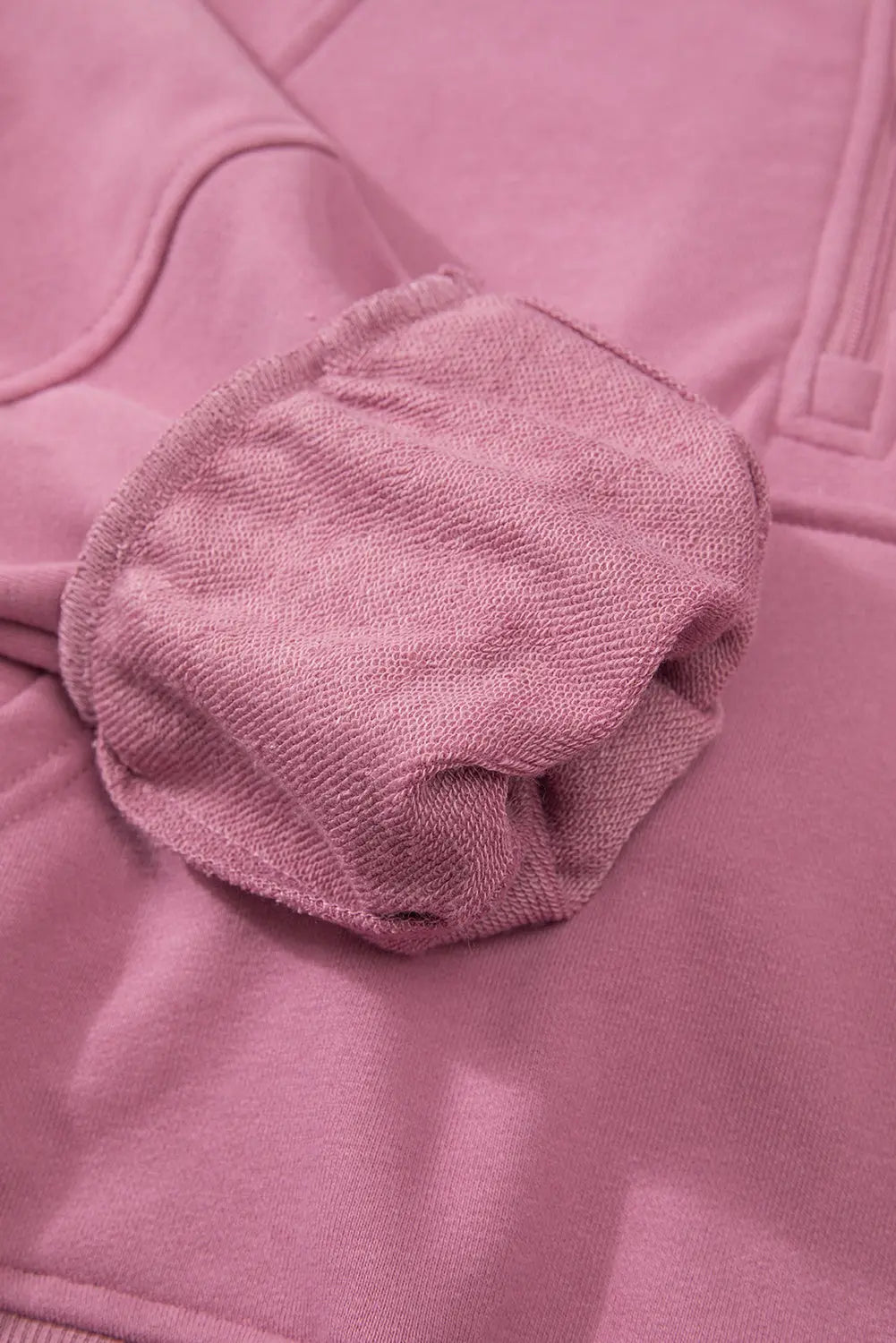 Valerian Quarter Zip Stand Neck Kangaroo Pocket Sweatshirt Beagle Boutique Fashion Outlet
