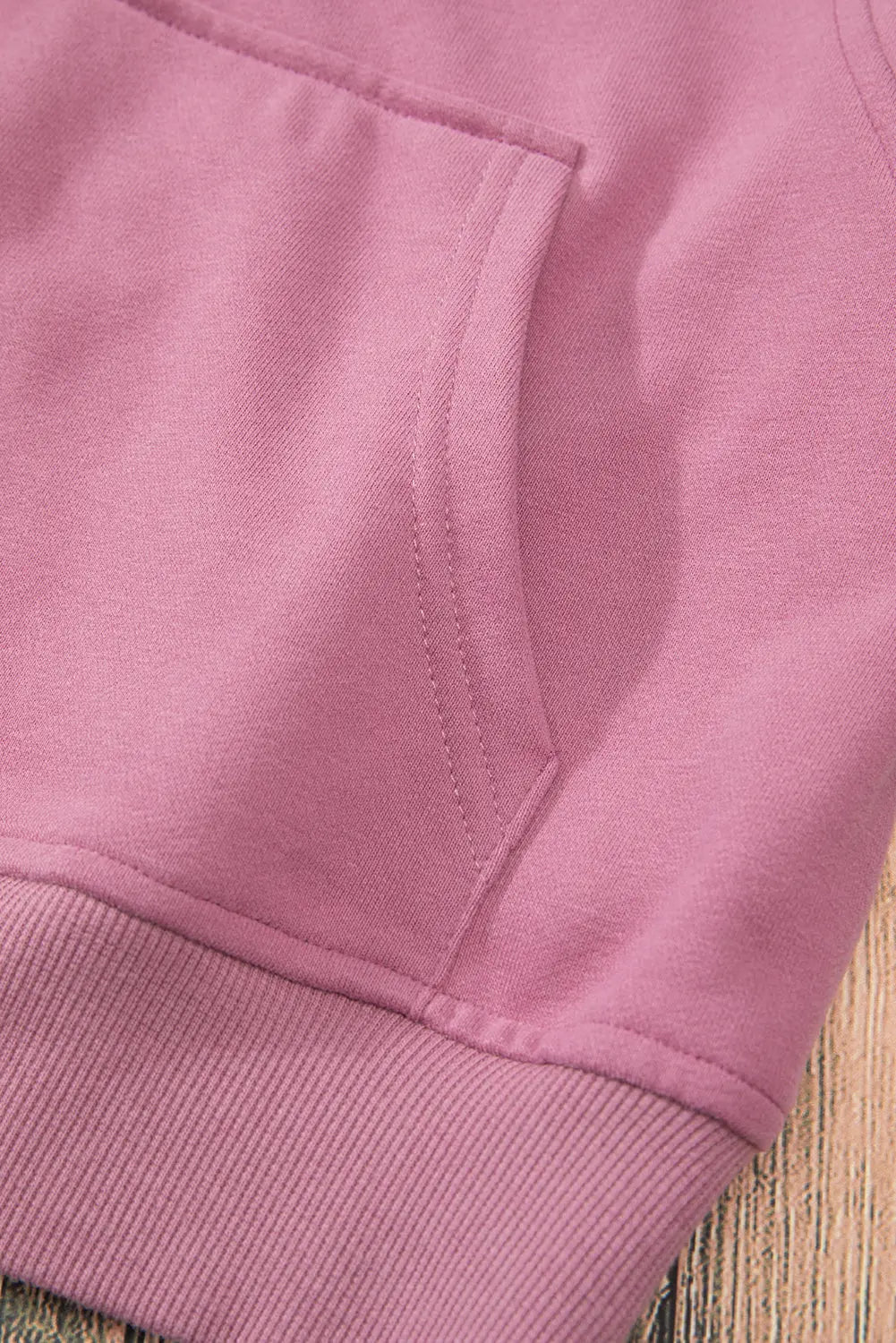 Valerian Quarter Zip Stand Neck Kangaroo Pocket Sweatshirt Beagle Boutique Fashion Outlet
