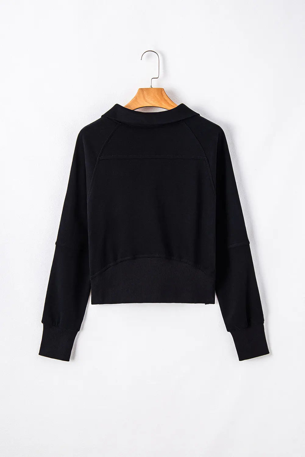 Valerian Quarter Zip Stand Neck Kangaroo Pocket Sweatshirt Beagle Boutique Fashion Outlet