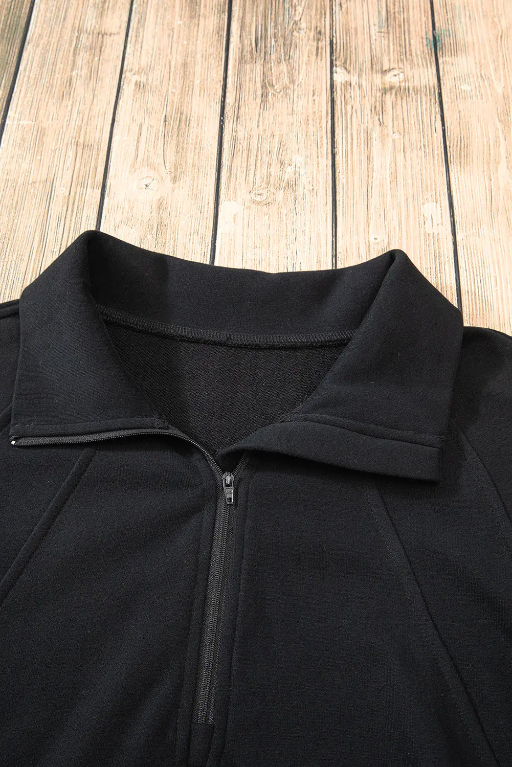 Valerian Quarter Zip Stand Neck Kangaroo Pocket Sweatshirt Beagle Boutique Fashion Outlet
