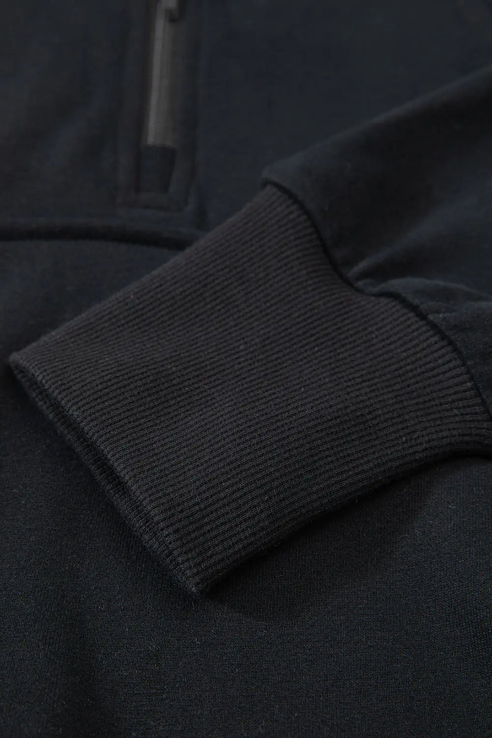 Valerian Quarter Zip Stand Neck Kangaroo Pocket Sweatshirt Beagle Boutique Fashion Outlet