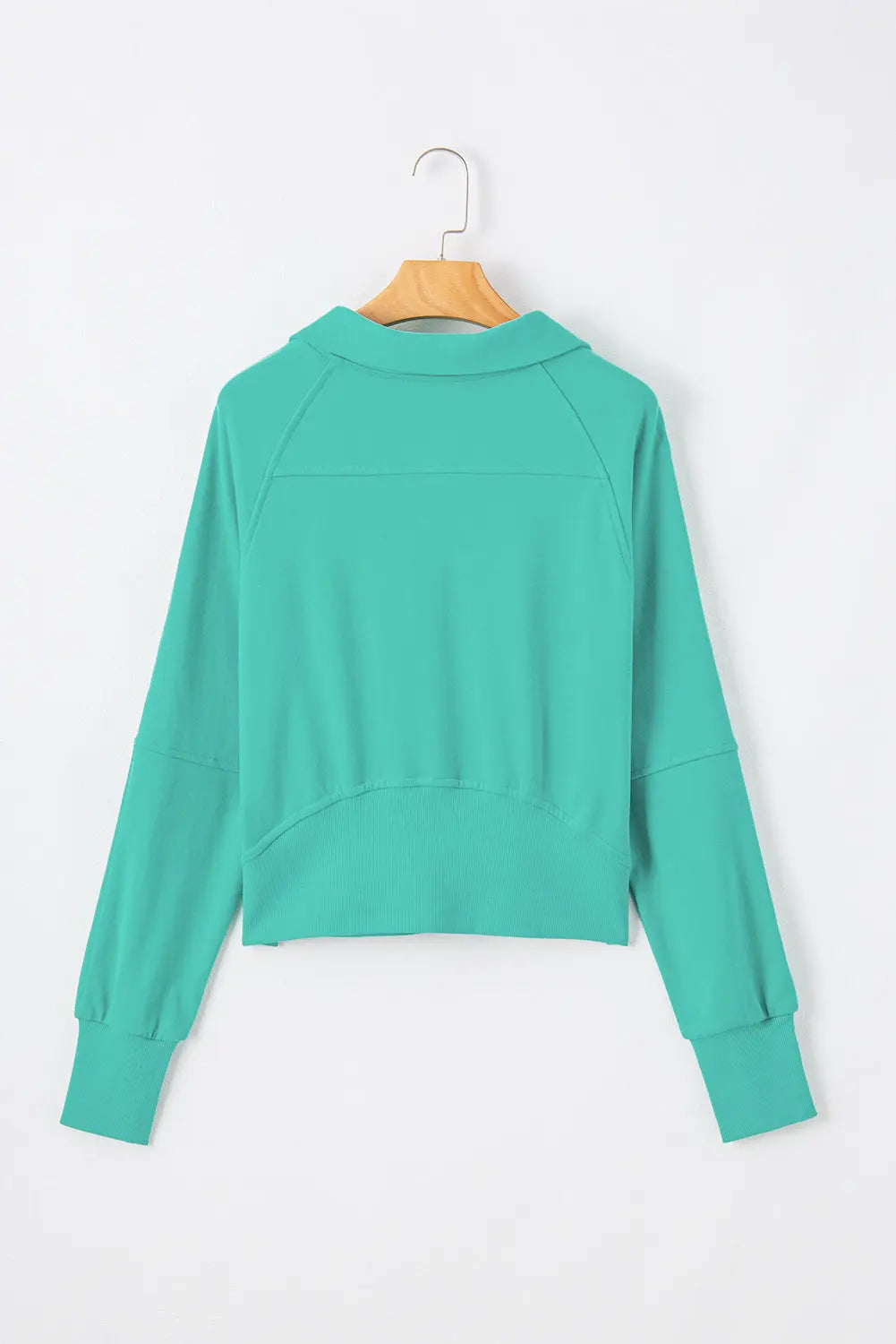 Valerian Quarter Zip Stand Neck Kangaroo Pocket Sweatshirt Beagle Boutique Fashion Outlet