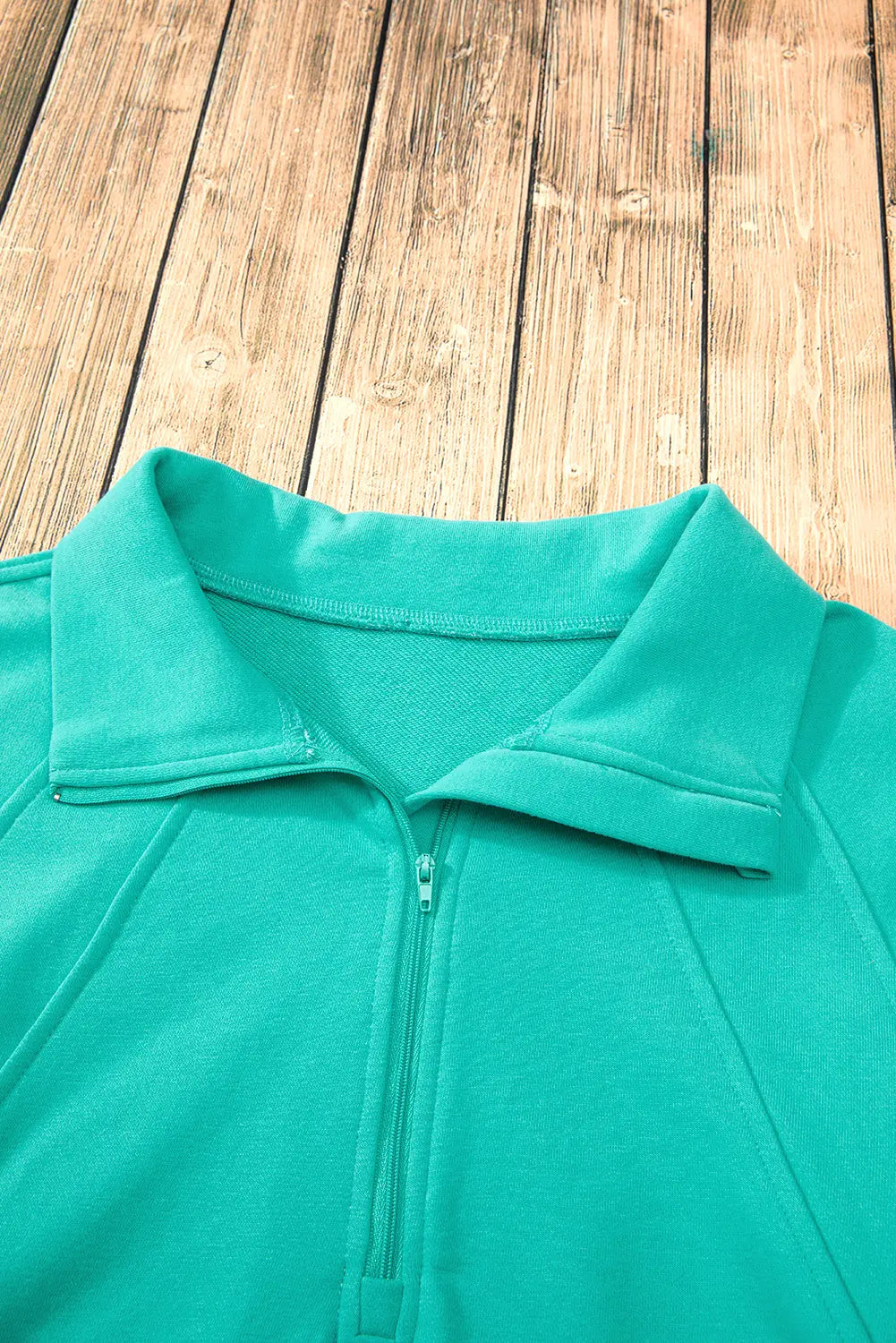 Valerian Quarter Zip Stand Neck Kangaroo Pocket Sweatshirt Beagle Boutique Fashion Outlet