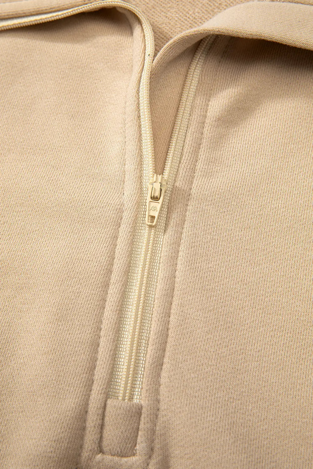 Valerian Quarter Zip Stand Neck Kangaroo Pocket Sweatshirt Beagle Boutique Fashion Outlet