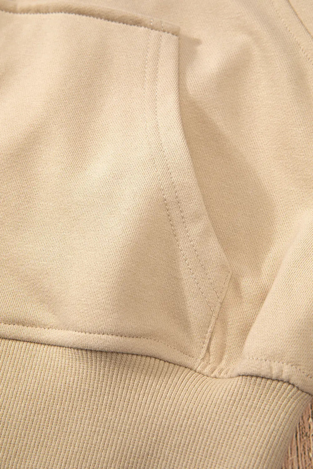 Valerian Quarter Zip Stand Neck Kangaroo Pocket Sweatshirt Beagle Boutique Fashion Outlet