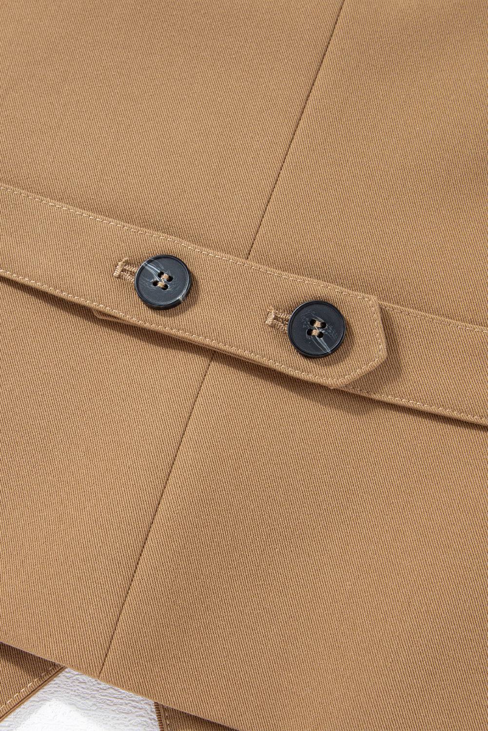 White Solid Colour Button up Waistcoat - BB Fashion Outlet