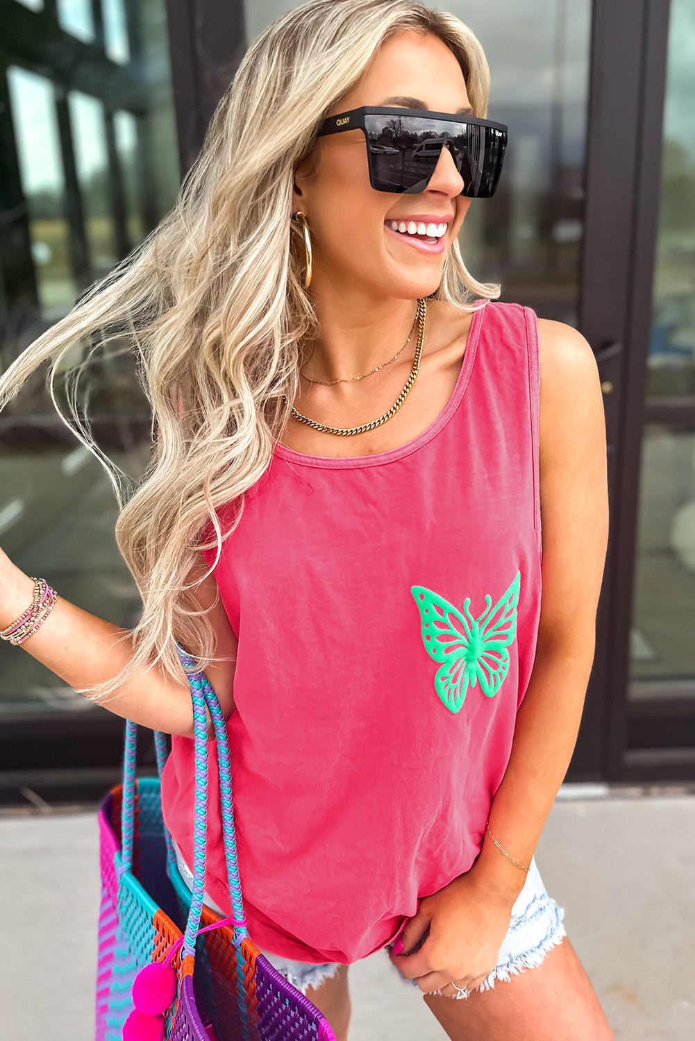 Flower Graphic Casual Tank Top eAura