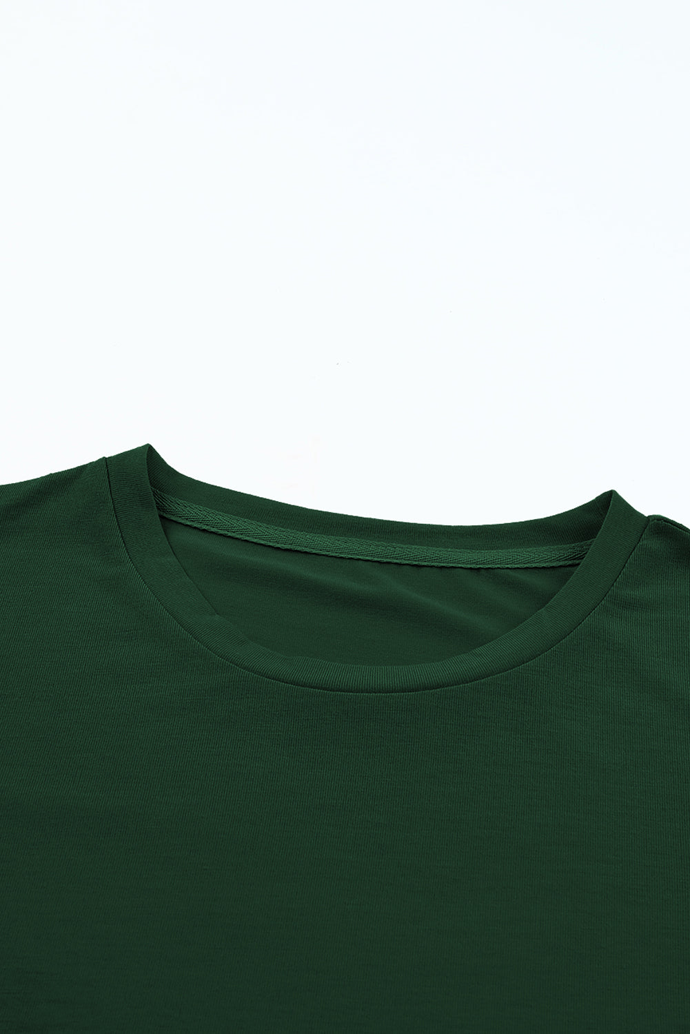 Casual Plain Crew Neck Tee T-Shirt Dear-Lover Dropshipping
