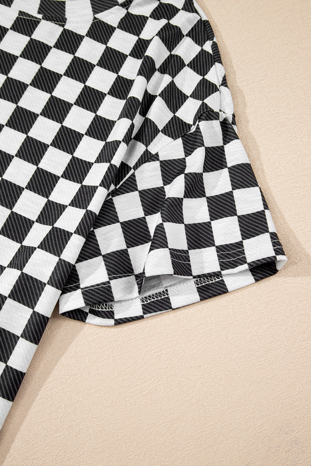 Checkerboard T Shirt and High Waist Skorts 2 Piece Co-ord Outfit eAura
