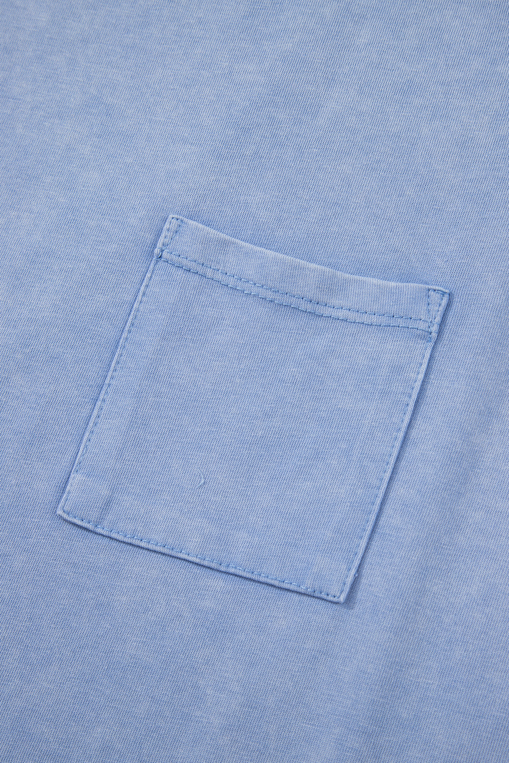 Beau Blue Mineral Wash Patched Chest Pocket Casual Tank Top eAura