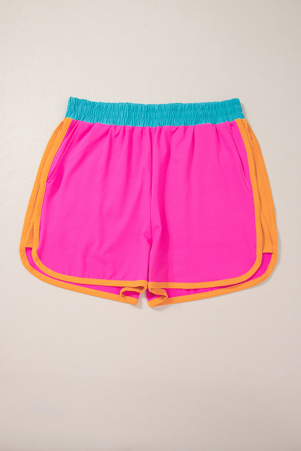 Blue Contrast Trim Cap Sleeve Tee Shorts Set Co-ord eAura