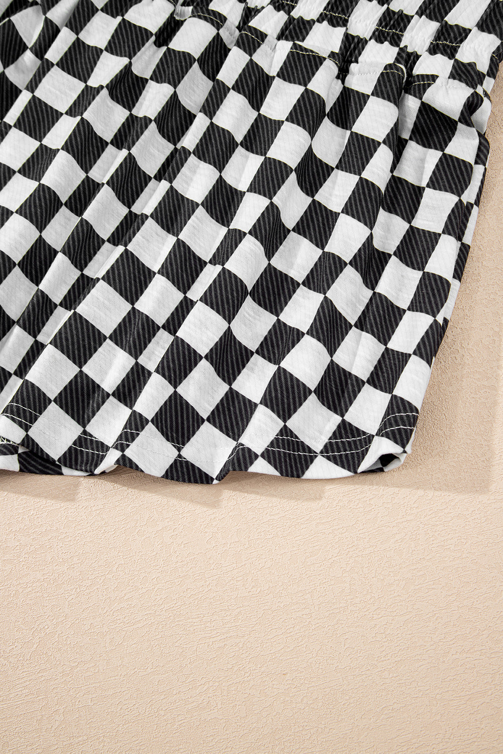 Checkerboard T Shirt and High Waist Skorts 2 Piece Co-ord Outfit eAura