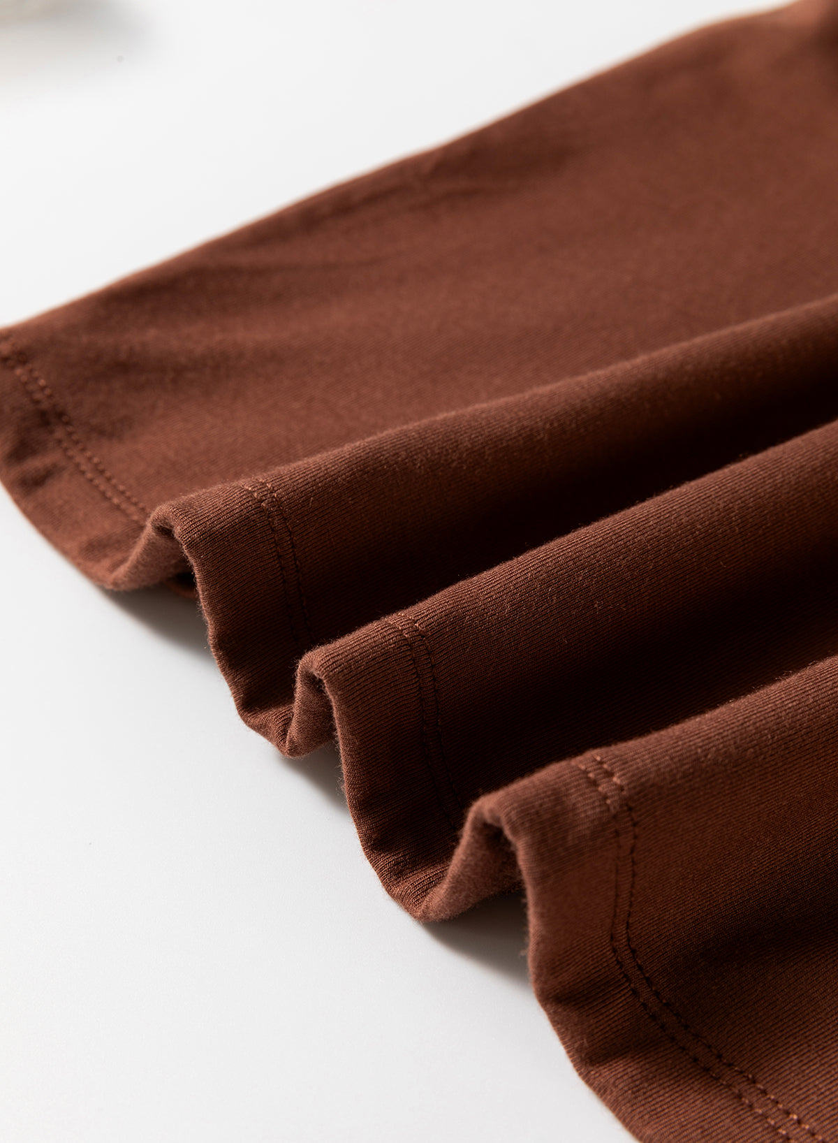 Coffee Solid Colour U Neck Slim Fit Tank Top eAura
