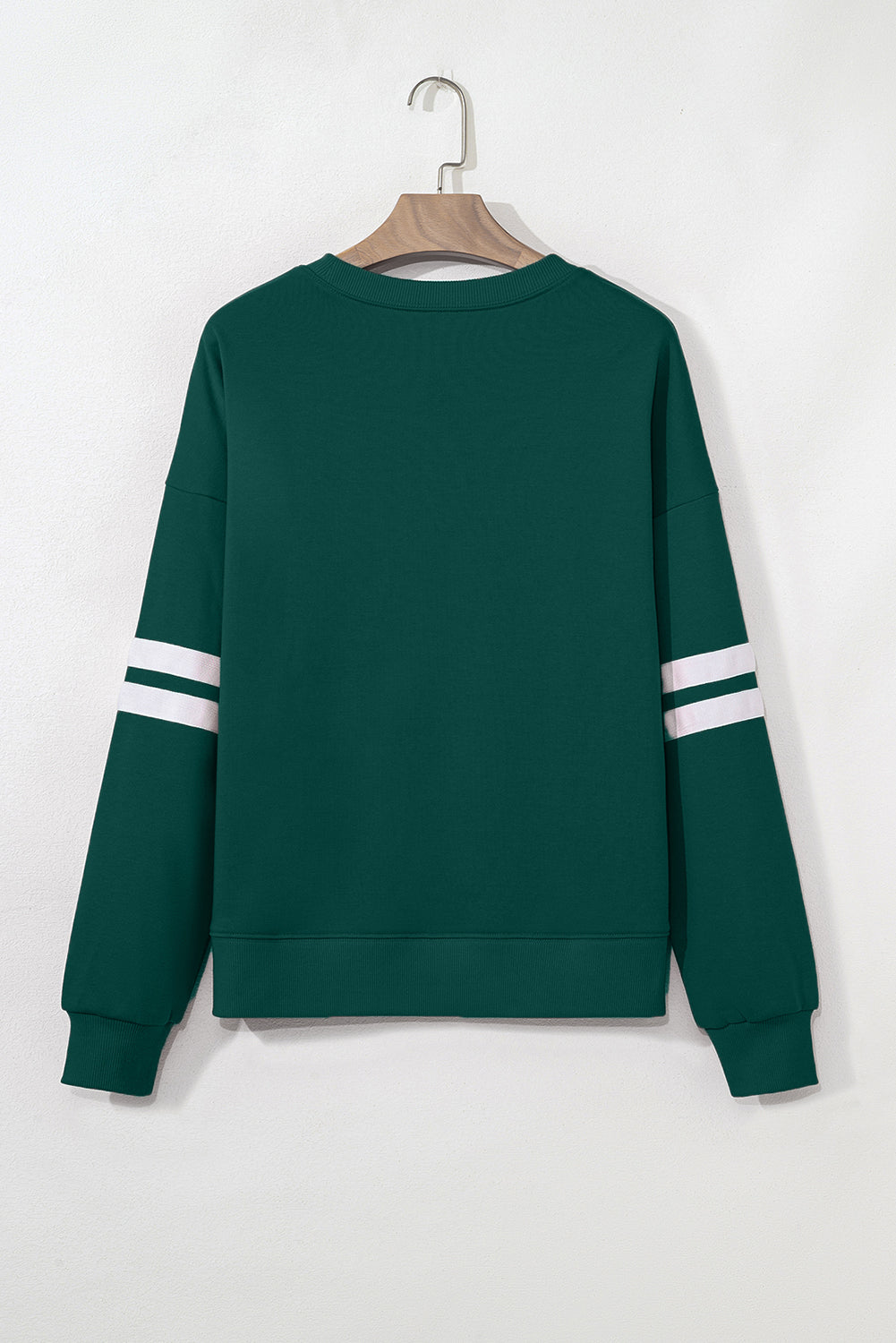 Striped Detail Drop Shoulder Oversized Sweatshirt eAura