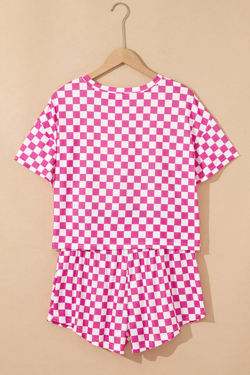 Checkerboard T Shirt and High Waist Skorts 2 Piece Co-ord Outfit eAura