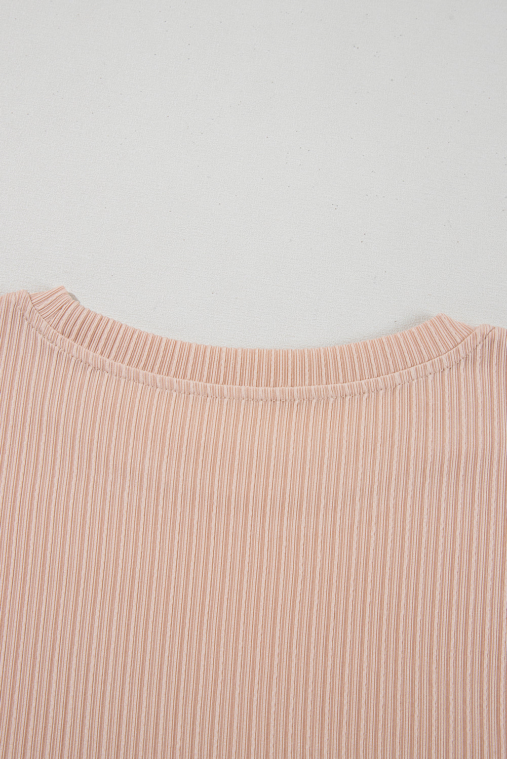 Jet Stream Textured Round Neck Short Sleeve Top eAura