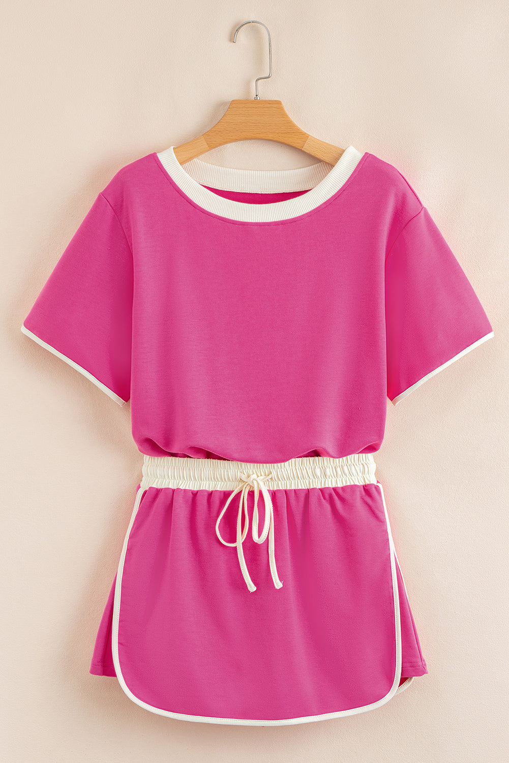 Colourblock Edge Drop Shoulder T Shirt and Skort Co-ord Set eAura