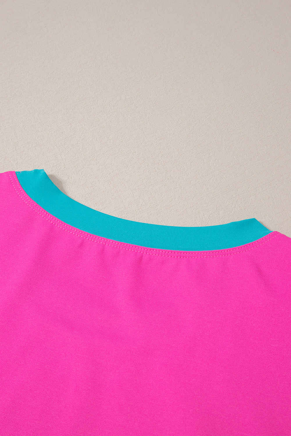 Blue Contrast Trim Cap Sleeve Tee Shorts Set Co-ord eAura