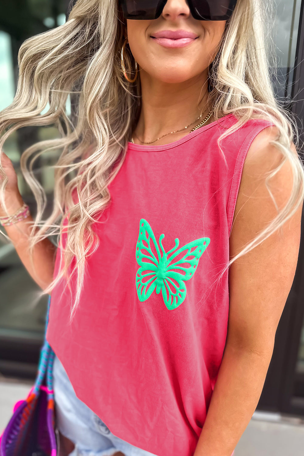 Flower Graphic Casual Tank Top eAura