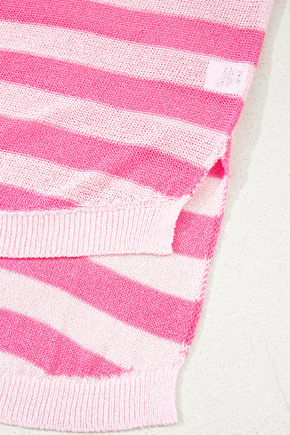 Pink Stripe USA Flag Notched Neckline Loose Sleeveless Top eAura