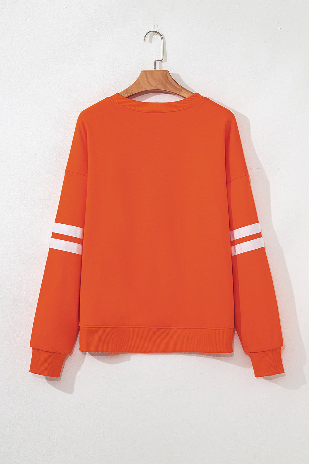 Striped Detail Drop Shoulder Oversized Sweatshirt eAura