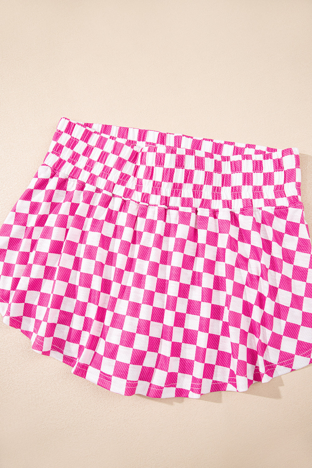 Checkerboard T Shirt and High Waist Skorts 2 Piece Co-ord Outfit eAura