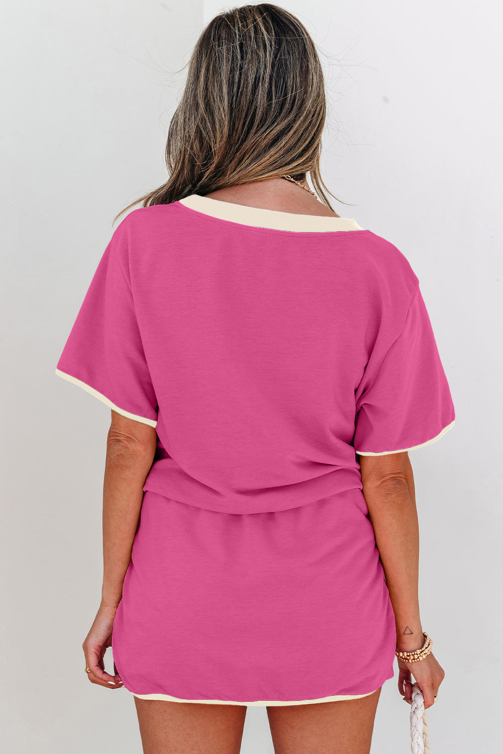 Colourblock Edge Drop Shoulder T Shirt and Skort Co-ord Set eAura
