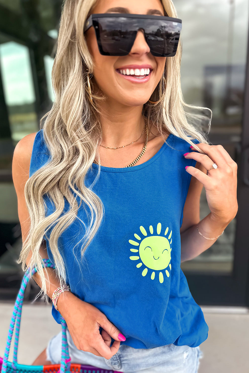 Flower Graphic Casual Tank Top eAura