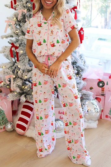 Pink Christmas Spirit Pyjama Set - eAura