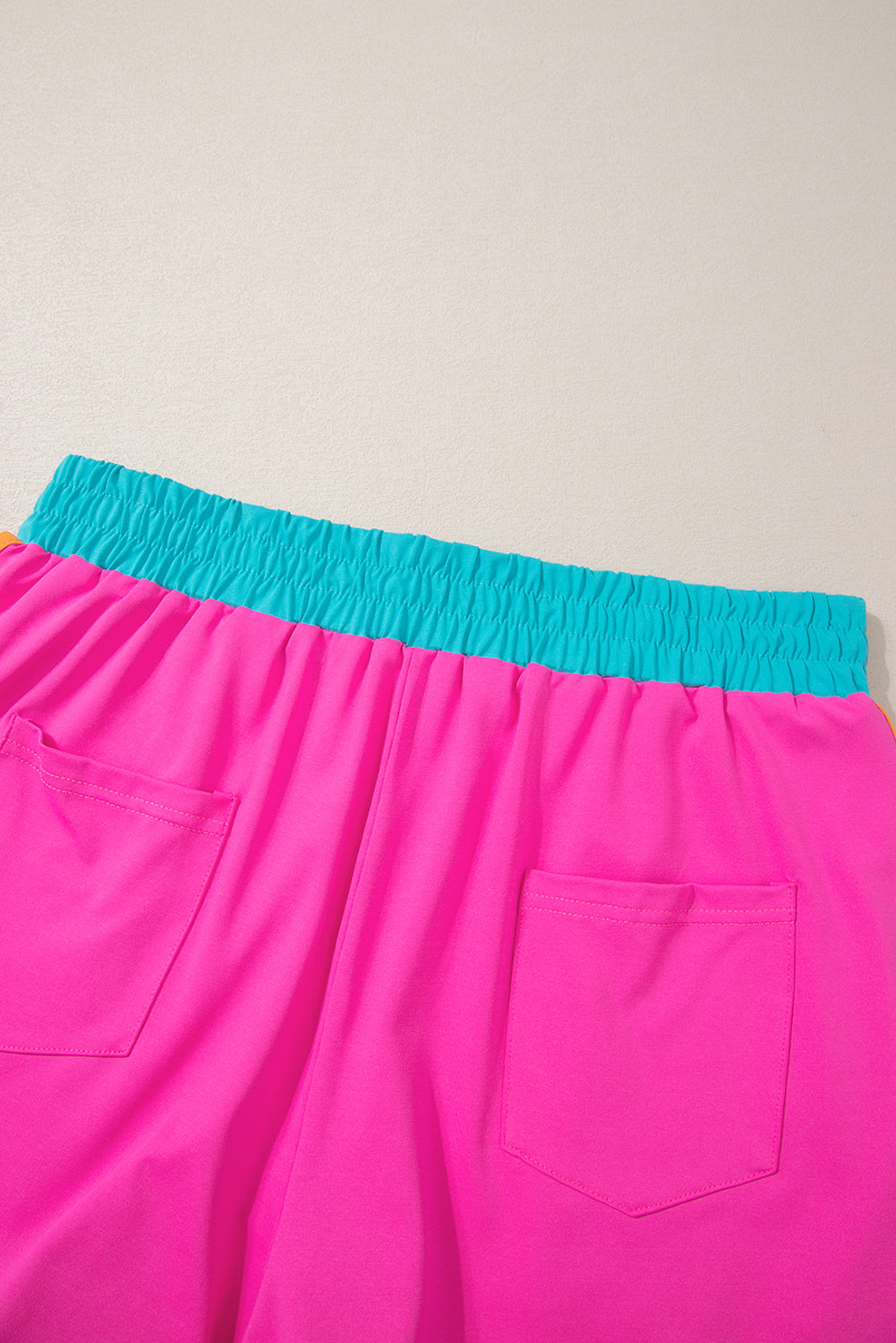 Blue Contrast Trim Cap Sleeve Tee Shorts Set Co-ord eAura