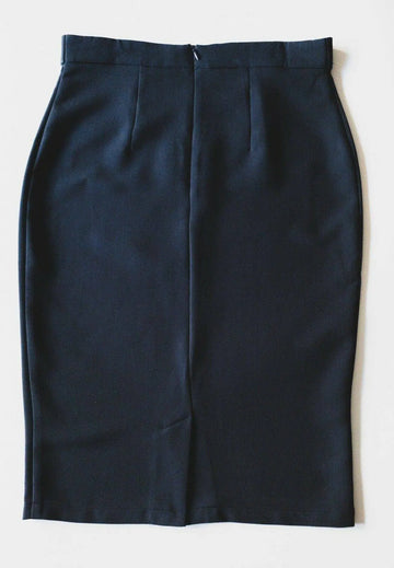 Grace & Mila Navy Button Detail Pencil Skirt Size M 10 - BB Fashion Outlet