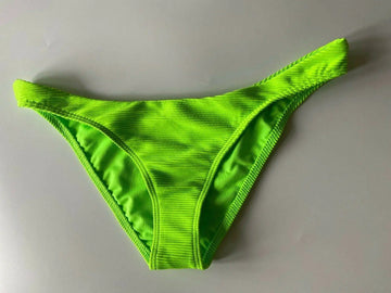 Topshop Neon Green Ribbed Bikini Briefs 8, 10, 12, 16 UK - BB Fashion Outlet