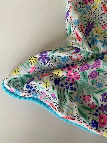 Girls VERY Neon Floral Sunsafe x2 Swimwear Tops Age 4-5 Bottoms are missing - BB Fashion Outlet