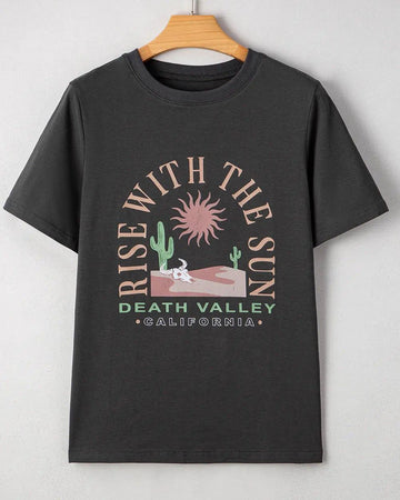 Death Valley Rise With The Sun logo tee
