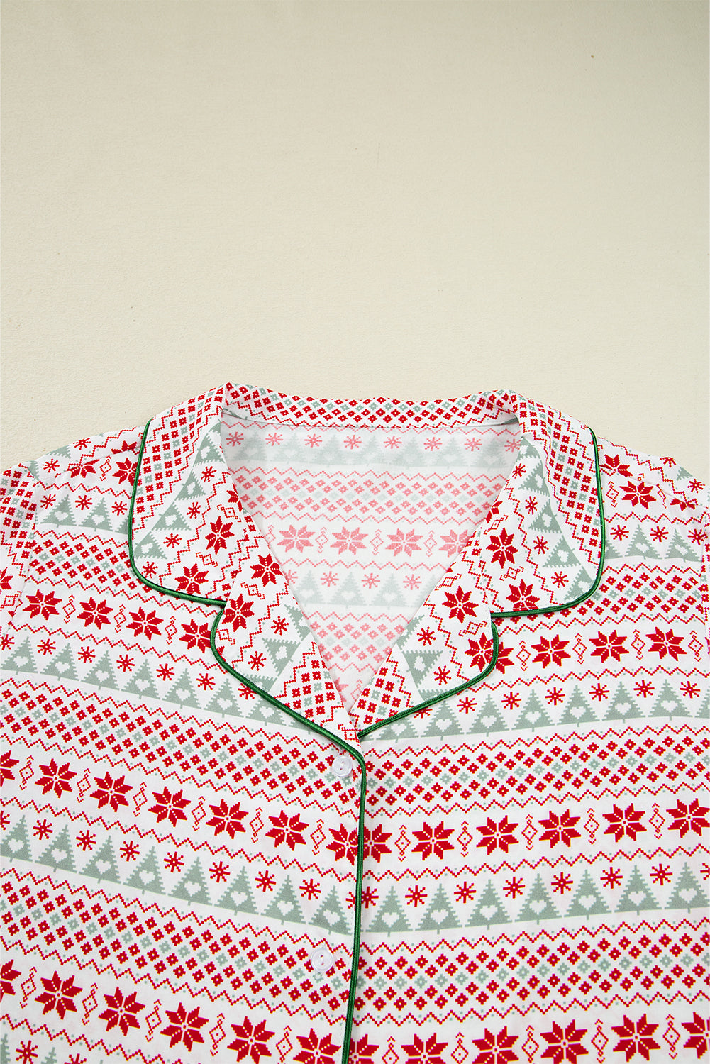 Christmas Print Shirt Pyjama Set - eAura