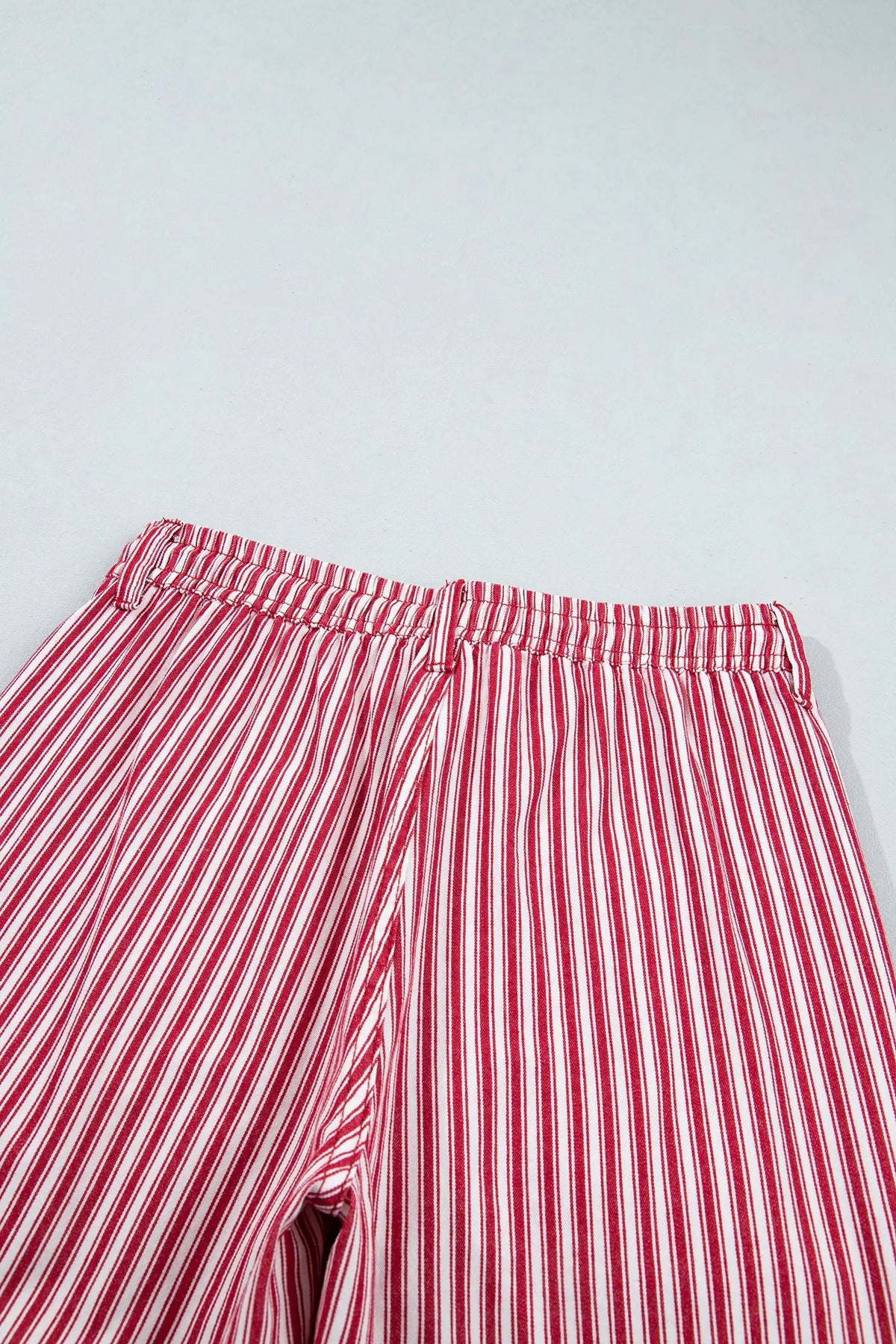 Drawstring Casual Loose Pants – Red Stripe