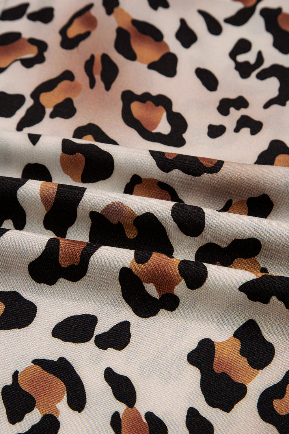 Leopard Print Striped Edge Shirt Pyjama Set - eAura