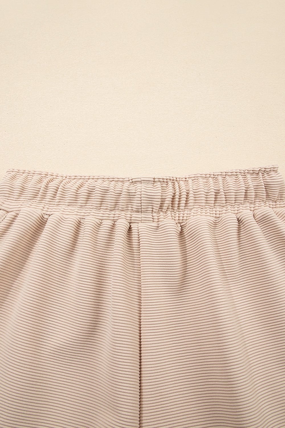 Textured Half Zip Kangaroo Pocket Top Drawstring Shorts Set Co-ord eAura