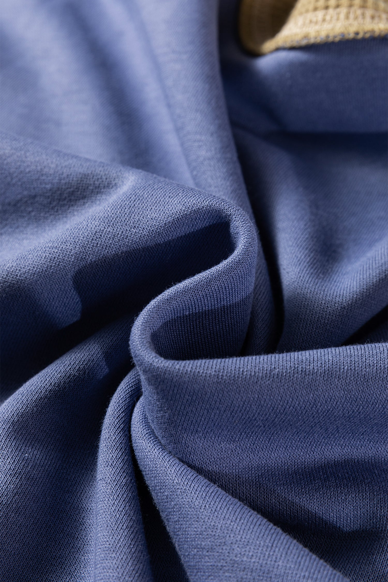 Mix Texture Waffle Patchwork Oversize Sweatshirt - eAura