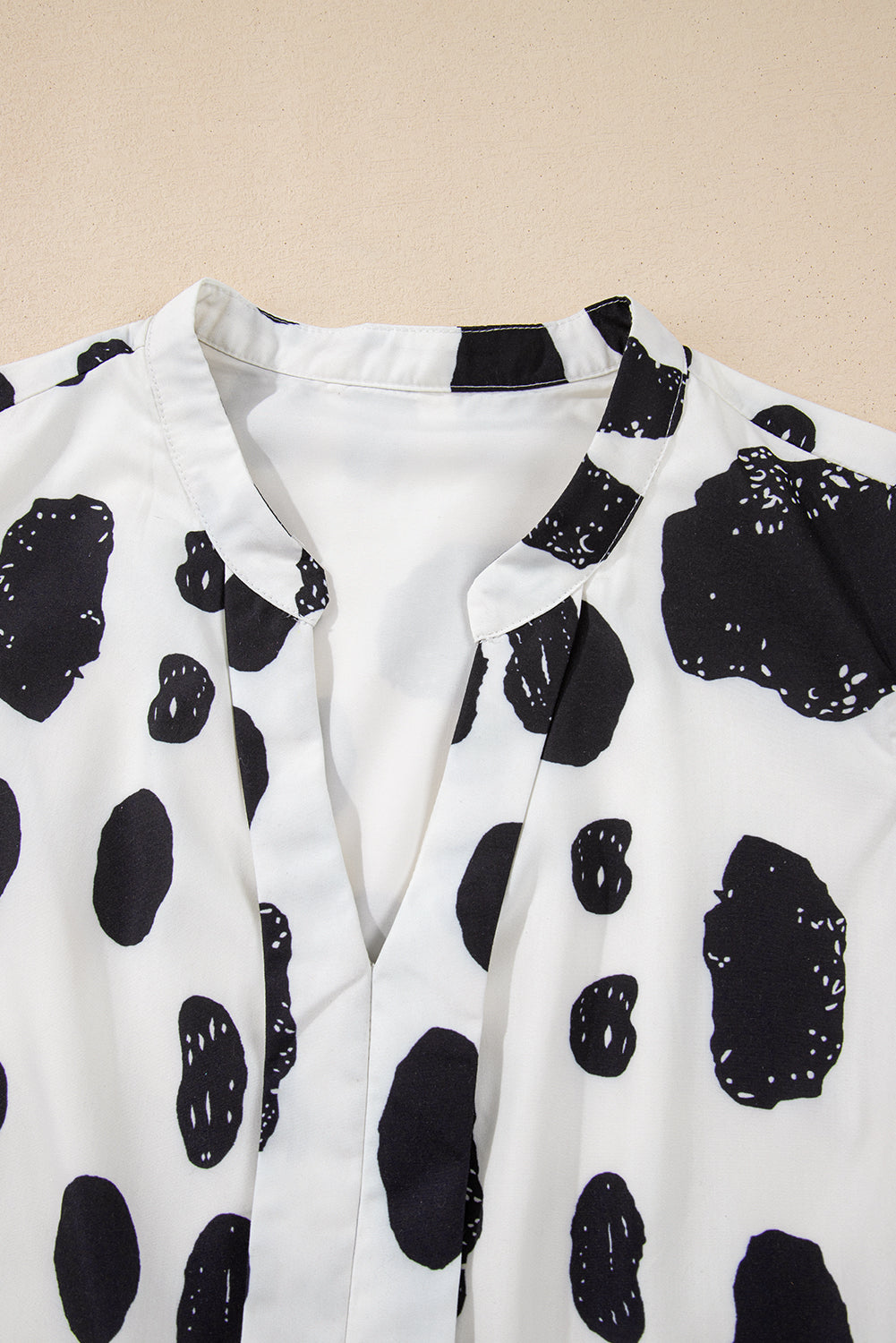 White Polka Dot Print Ruffled Sleeve Pocketed Plus Size Midi Dress BB Fashion Outlet