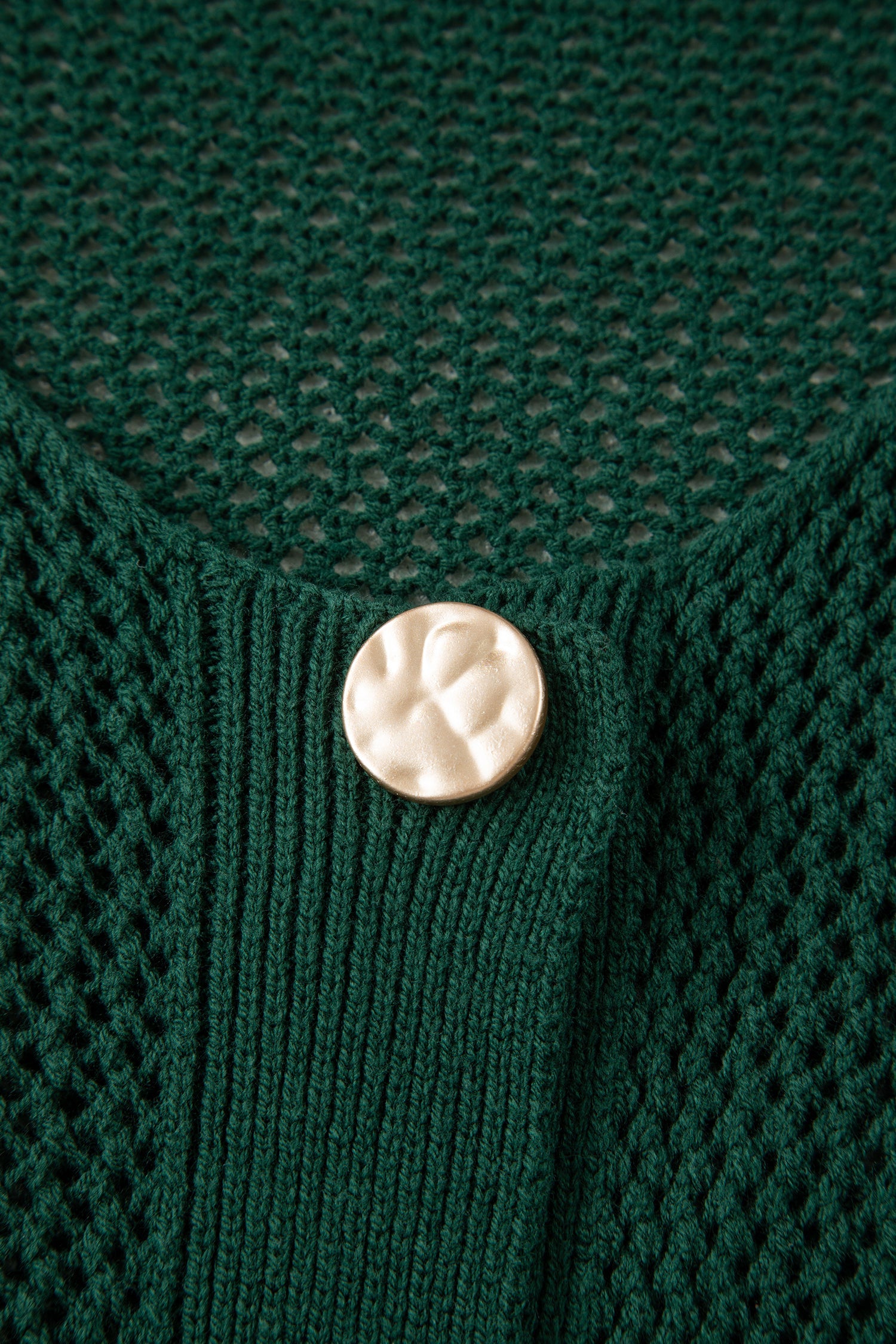 Plus Size Golden Accent Buttons Short Sweater Cardigan - Size/Plus Sweaters & Cardigans