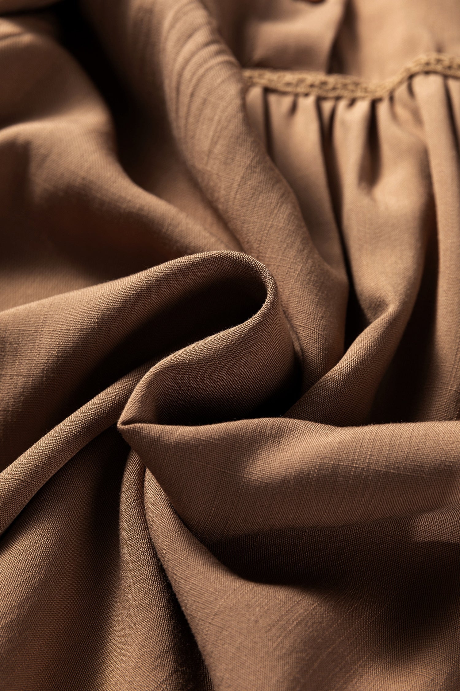 Lace Trim Peter Pan Collar Long Sleeve Mini Shirt Dress - eAura