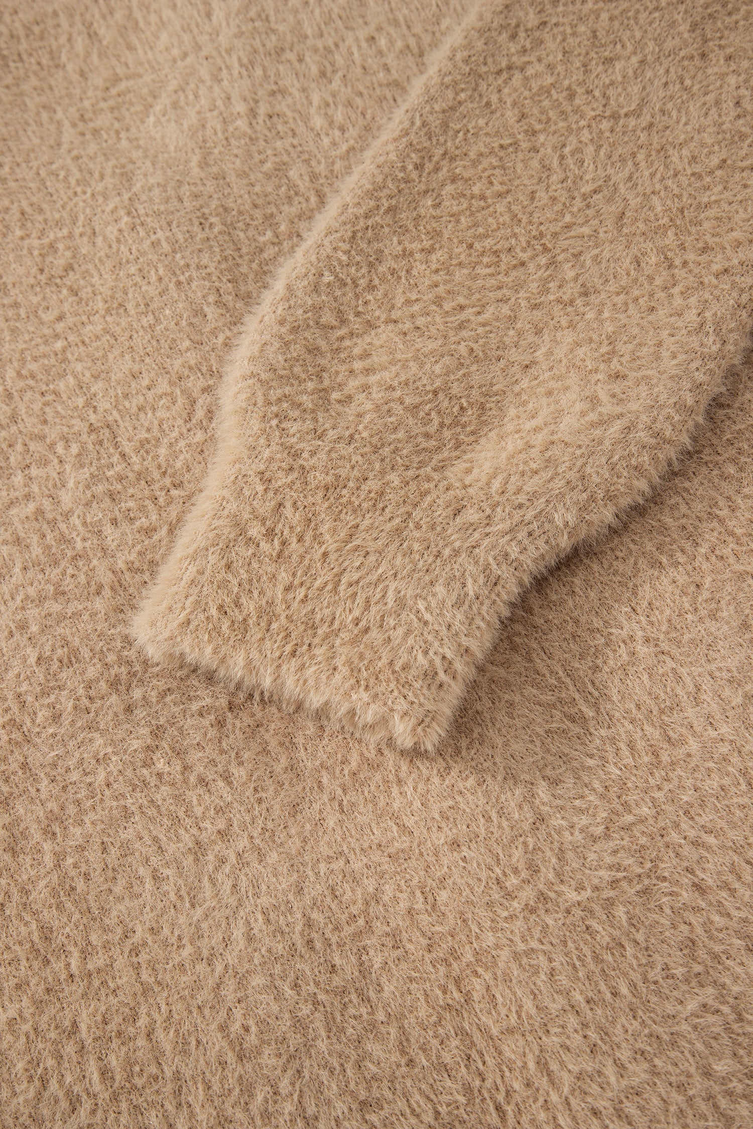 Fuzzy Buttoned Front Midi Cardigan - eAura