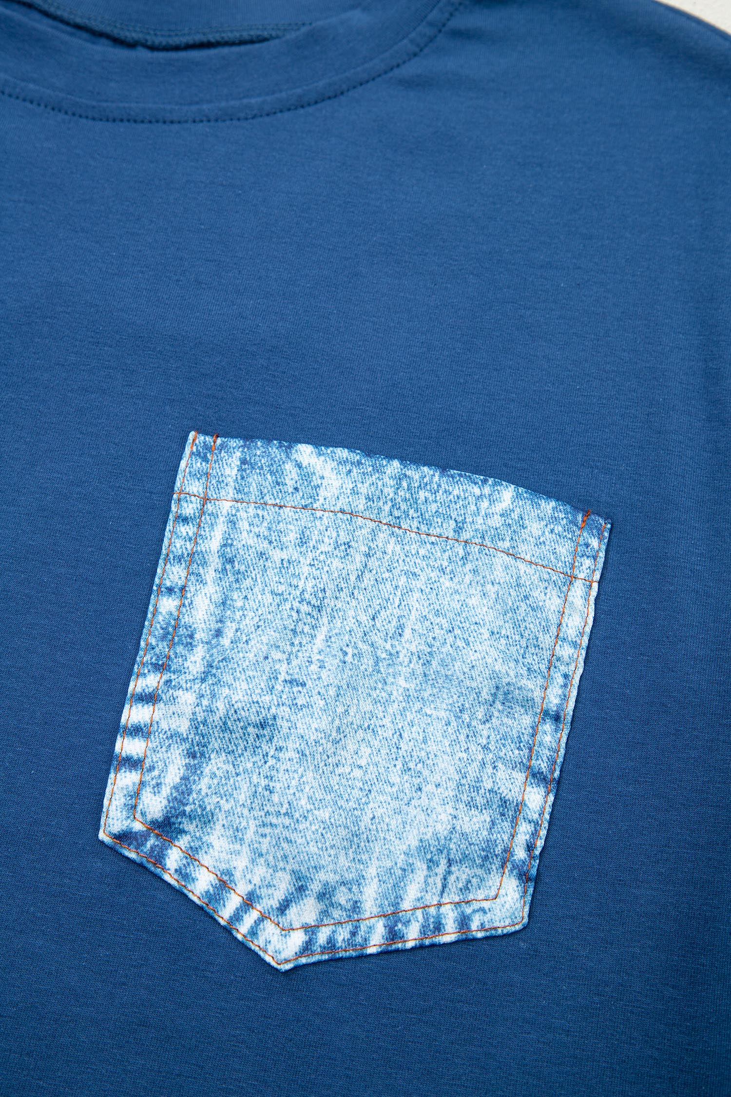 Colour Block Chest Pocket Patched Casual Short Sleeve Top