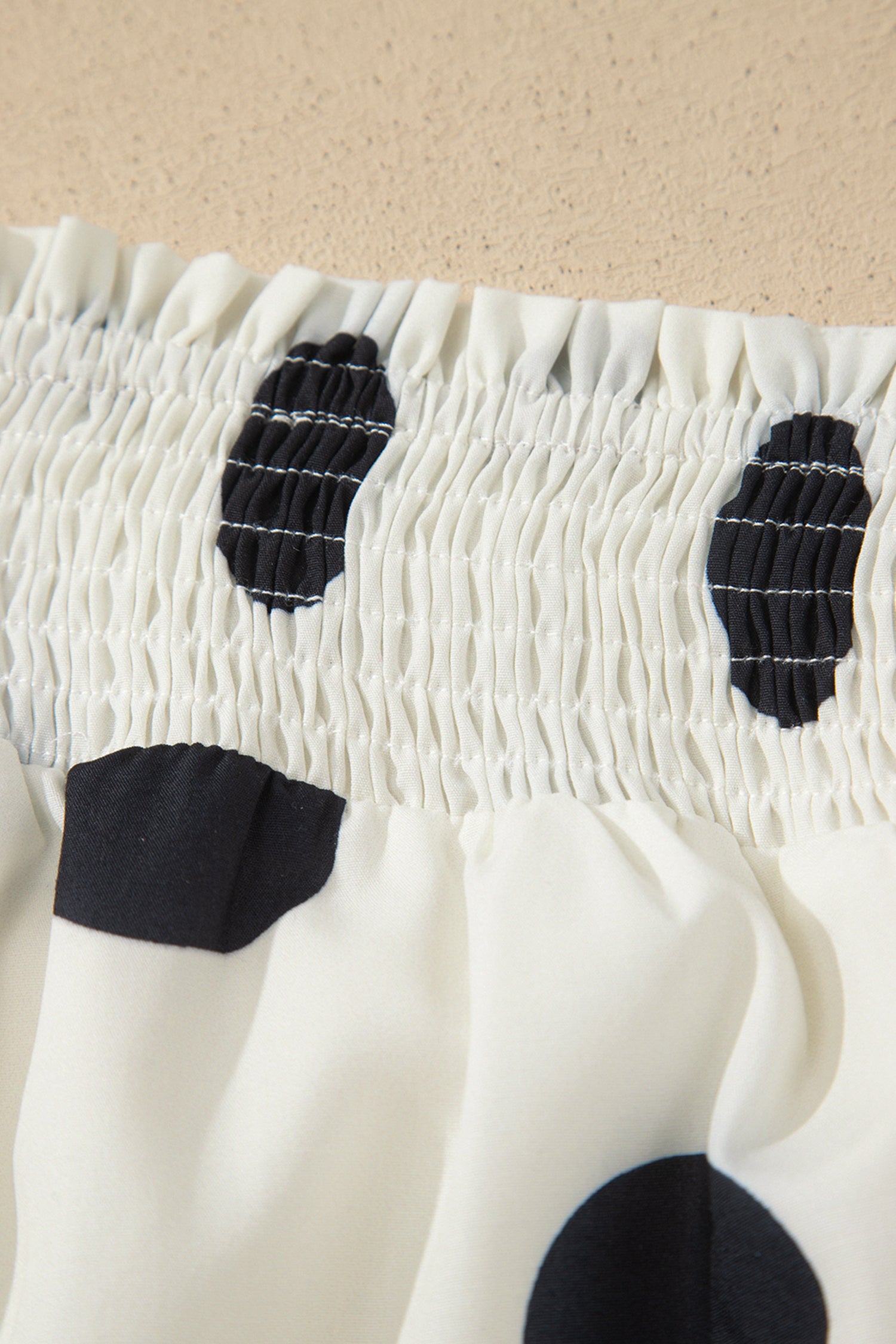 White Polka Dot Spaghetti Strap Maxi Dress