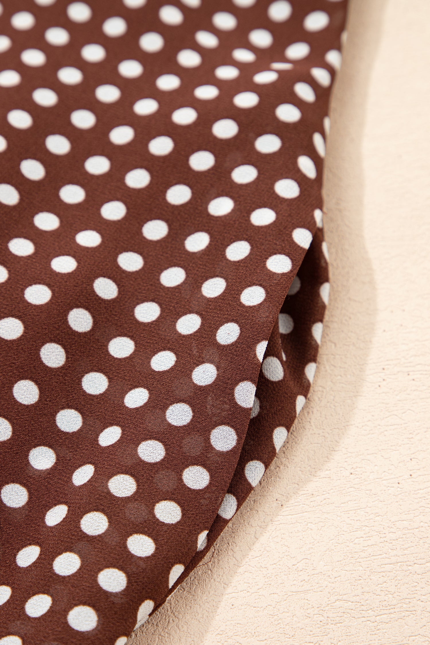 Polka Dot Print Backless Ruffled Tiered Maxi Dress